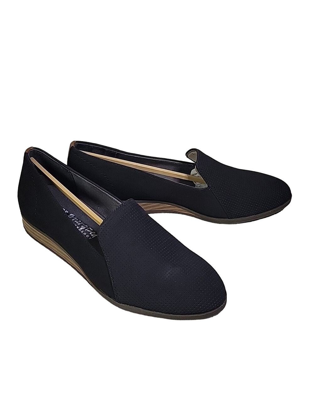 Dr. Scholl's Black Devyn Slip On Wedge Loafers Womens Size 7.5 NEW